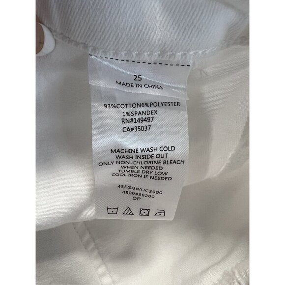 Sam Edelman The Cargo Utility Ankle Pant~Size 0/25~White Stylish Classic NEW - Picture 9 of 9